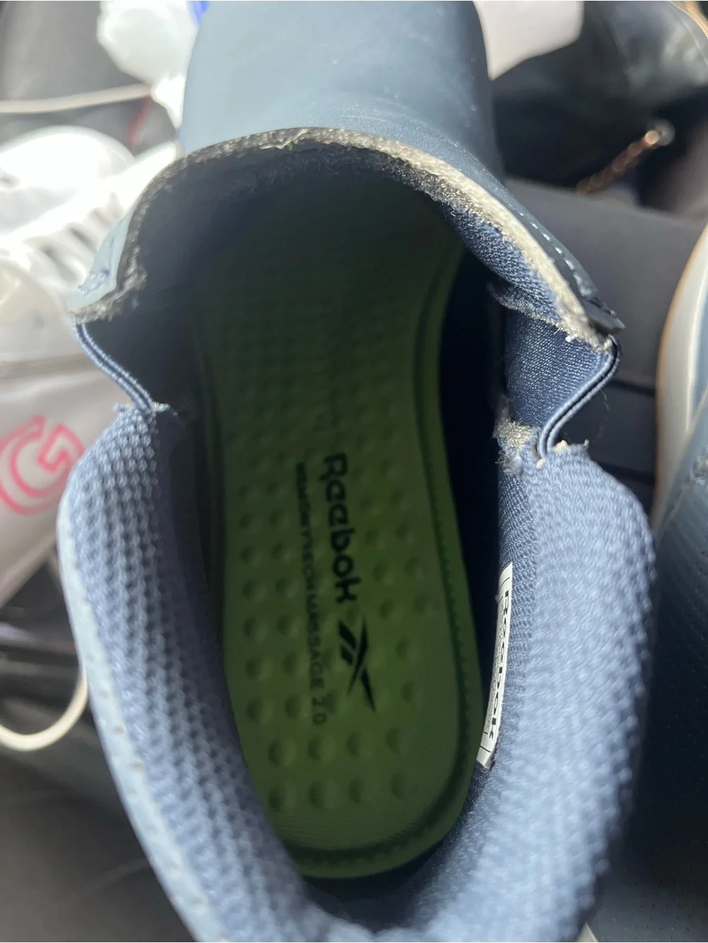 Men’s Reebok steel toed barely worn!